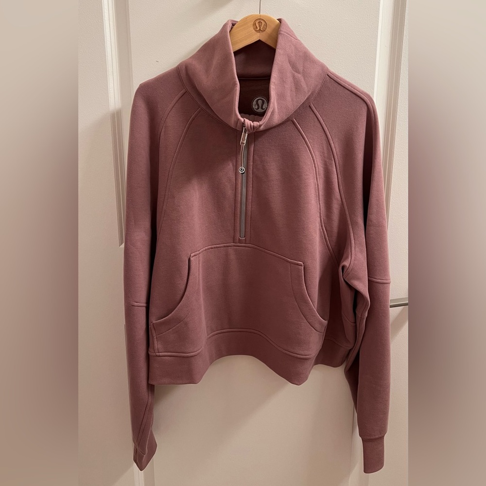 *ASIA EXCLUSIVE* NWOT Scuba Oversized Funnel-Neck Half Zip (Twilight Rose)